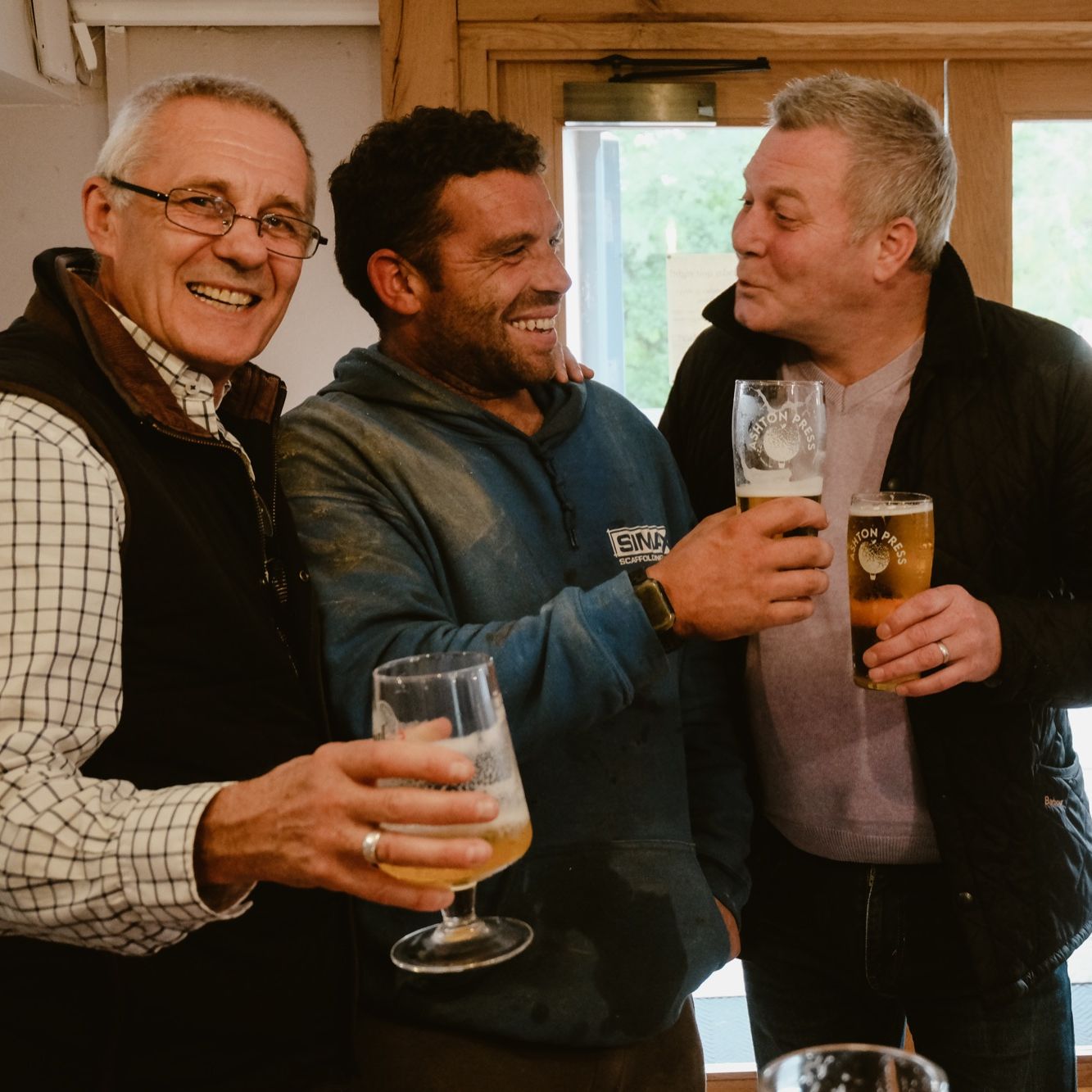 Locals enjoying a pint at quiz night at The Mill at Rode